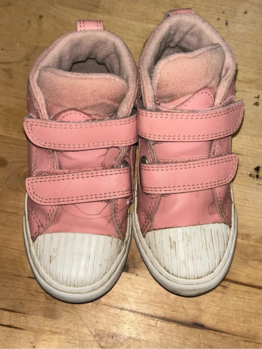 Converse Chuck Taylor Berkshire Toddler Girls Size 10 Pink Leather Hook Loop
